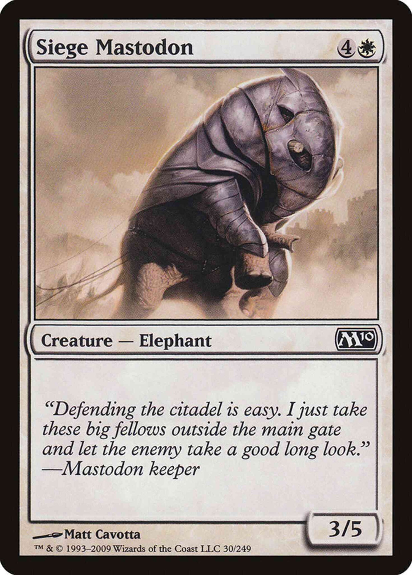 Siege Mastodon [30] [Magic 2010] [Non-Foil]