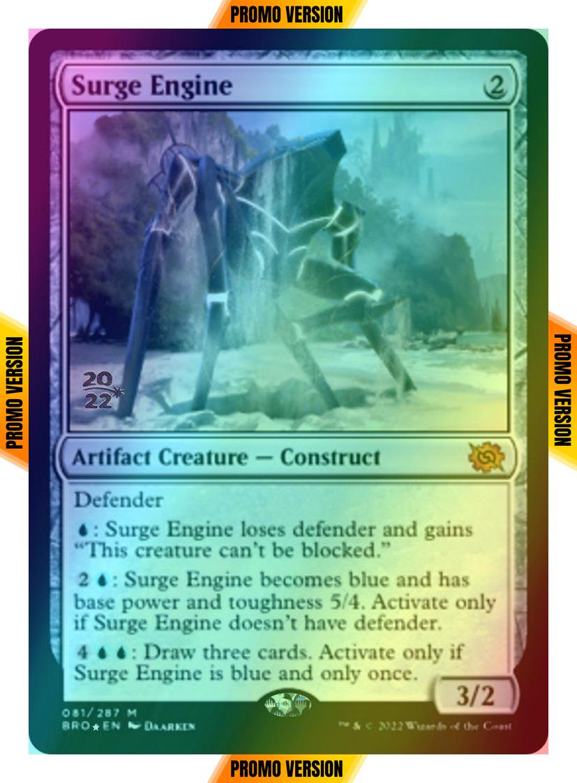 Surge Engine [81s] [Prerelease] [The Brothers' War: Promos] [Foil]