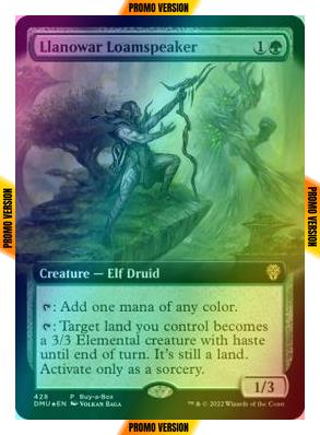 Llanowar Loamspeaker [428] [Extended Art] [Buy a Box] [Dominaria United] [Foil]