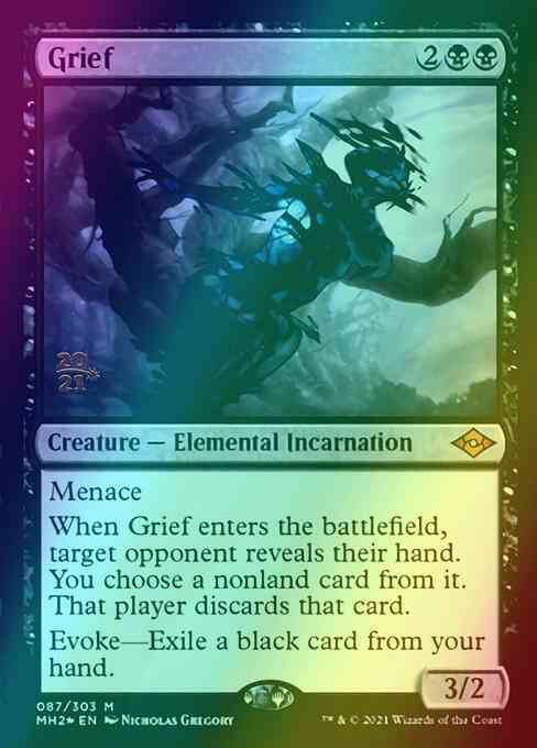 Grief [Prerelease] [87S] [Modern Horizons 2 Promos] [Foil]
