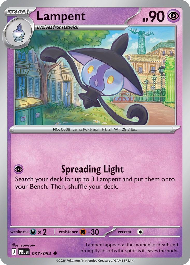 Lampent - 037/084 - Uncommon [me05-037] [Non-Holo]