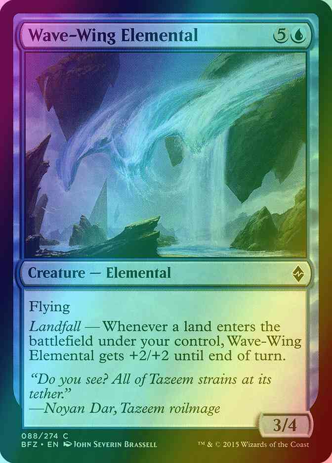 Wave-Wing Elemental [88] [Battle for Zendikar] [Foil]