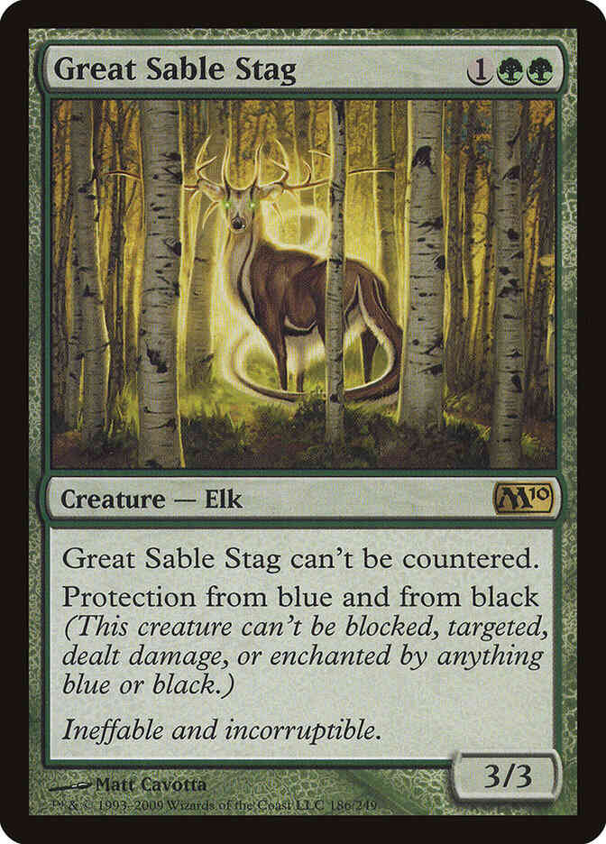 Great Sable Stag [186] [Magic 2010] [Non-Foil]