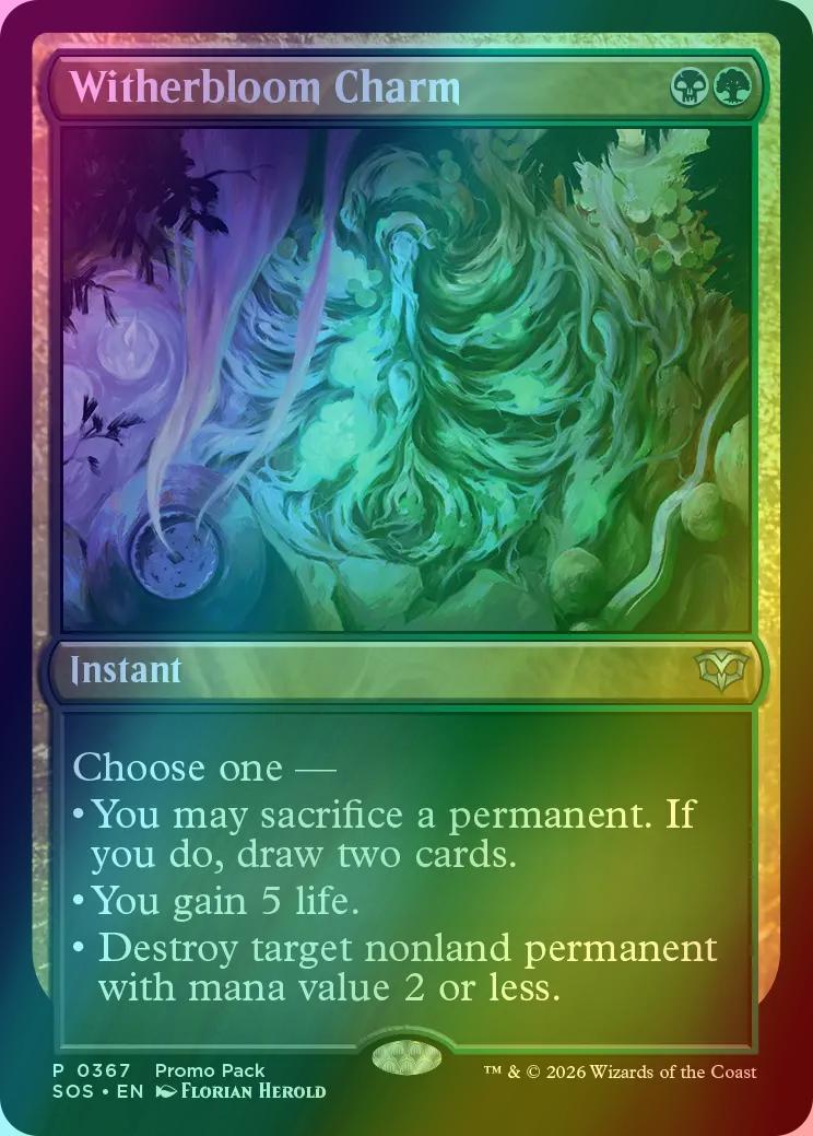 Witherbloom Charm [367] [Dark Frame Promo Pack] [Secrets of Strixhaven] [Foil]
