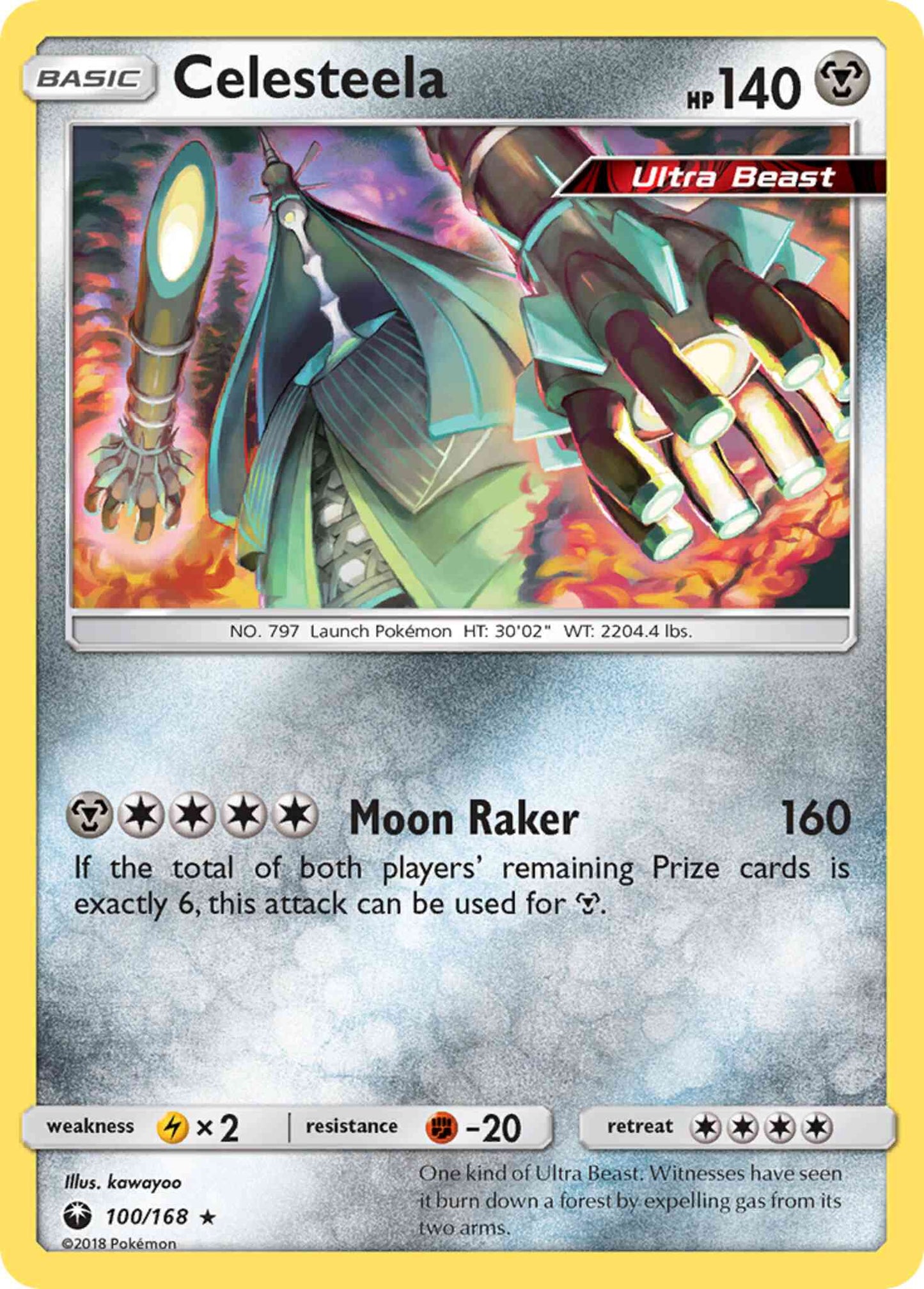 Celesteela - 100/168 - Rare Holo [sm7-100] [Holo]