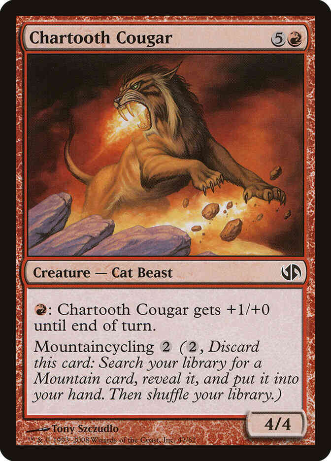Chartooth Cougar [47] [Duel Decks Jace vs Chandra] [Non-Foil]