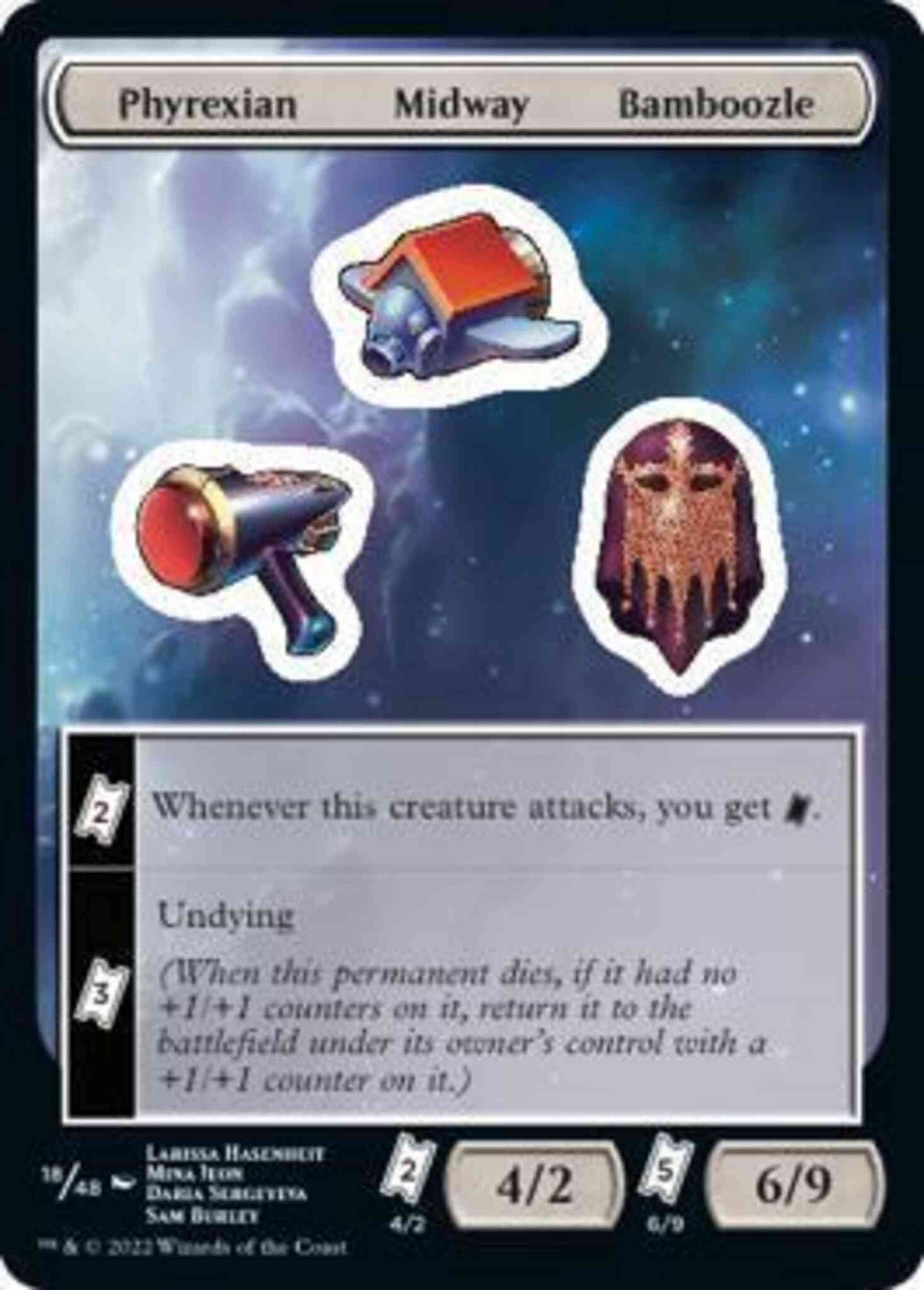 Phyrexian Midway Bamboozle [18] [Unfinity Sticker Sheets] [Non-Foil]