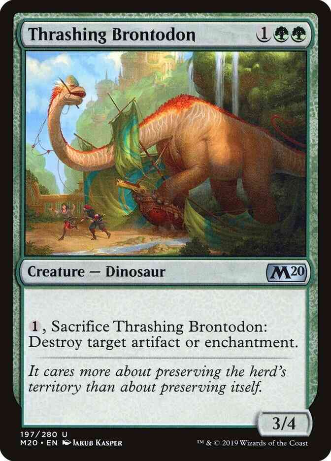 Thrashing Brontodon [197] [Core Set 2020] [Non-Foil]
