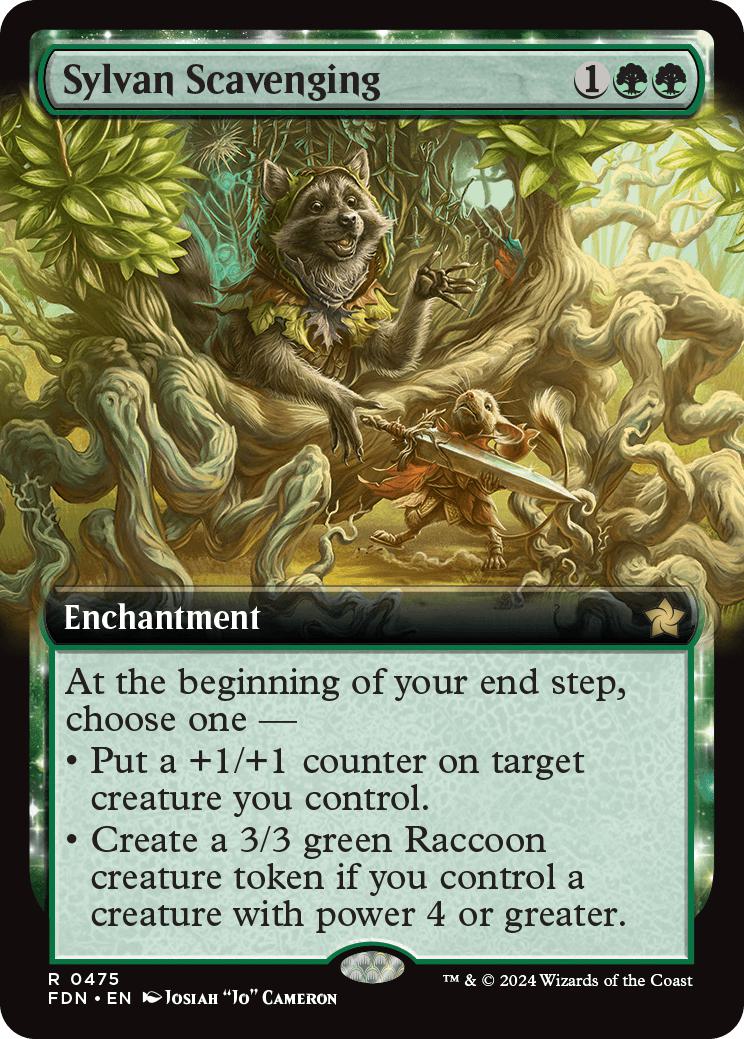 Sylvan Scavenging [475] [Extended Art] [Foundations] [Non-Foil]