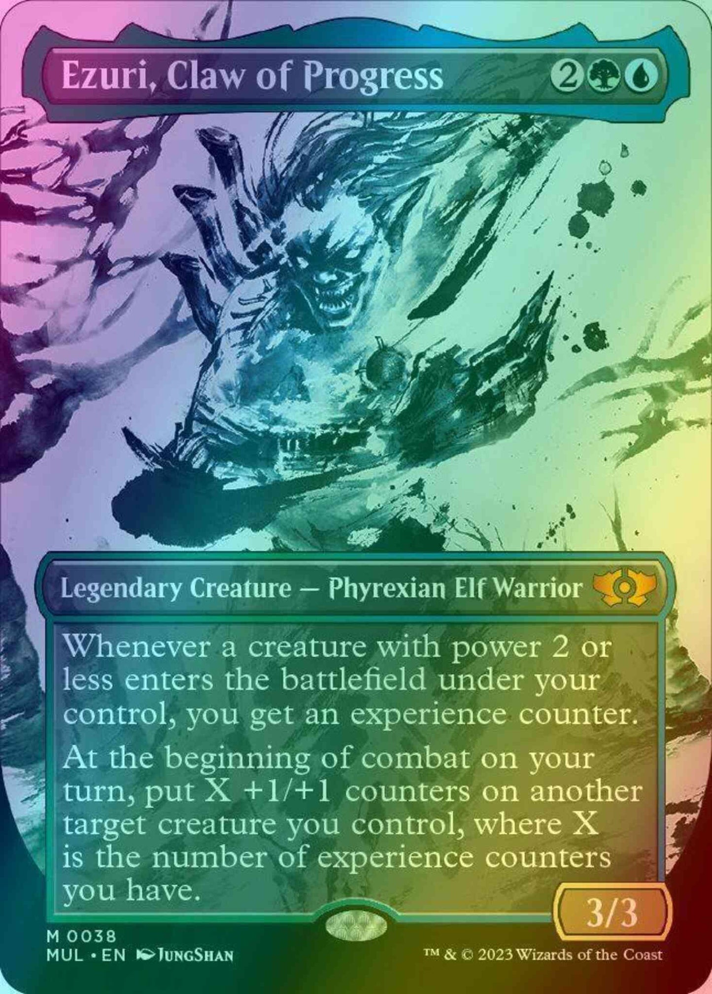 Ezuri, Claw of Progress [38] [Planar Showcase] [Multiverse Legends] [Foil]