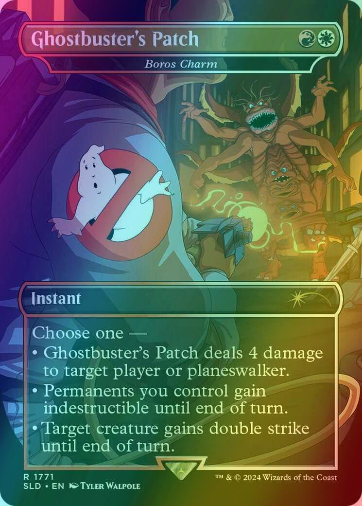 Ghostbuster's Patch - Boros Charm [1771] [Borderless] [The Real Ghostbusters] [Secret Lair Drop] [Foil]
