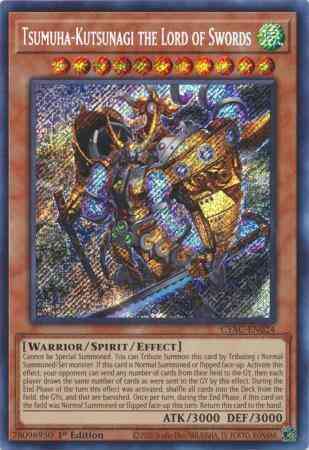 Tsumuha-Kutsunagi the Lord of Swords - CYAC-EN024 - Secret Rare - 1st Edition