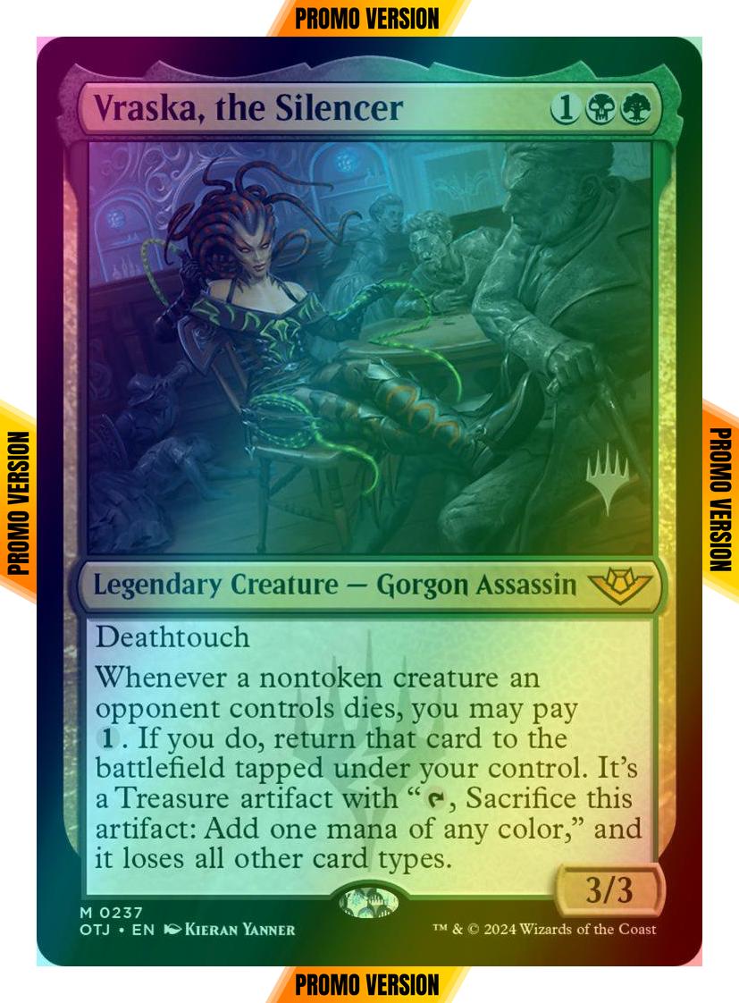 Vraska, the Silencer [237p] [Promo Pack] [Outlaws of Thunder Junction: Promos] [Foil]
