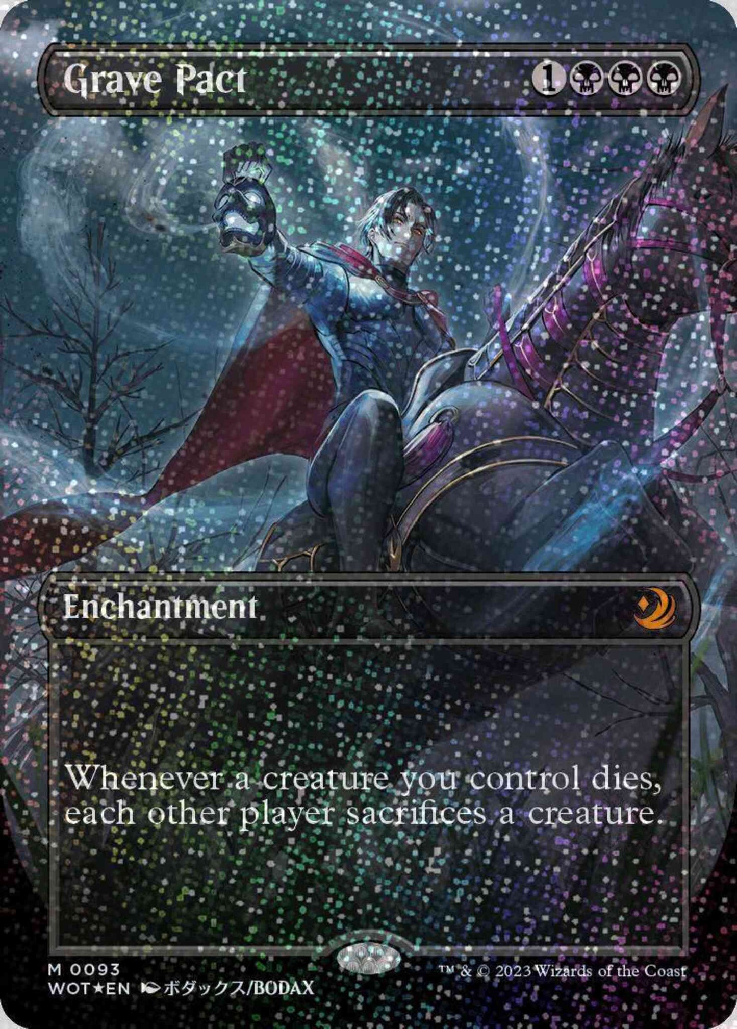 Grave Pact [93] [Borderless] [Anime] [Wilds of Eldraine: Enchanting Tales] [Confetti Foil]