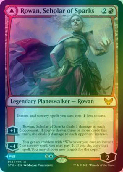 Rowan, Scholar of Sparks // Will, Scholar of Frost [156] [Strixhaven: School of Mages] [Foil]