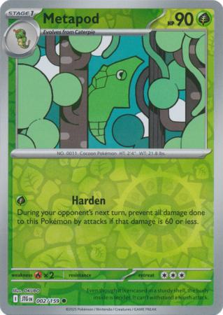 Metapod - 002/159 - Common [sv09-002] [Reverse Holo]