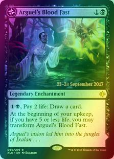 Arguel's Blood Fast // Temple of Aclazotz [90s] [Ixalan Promos] [Foil]