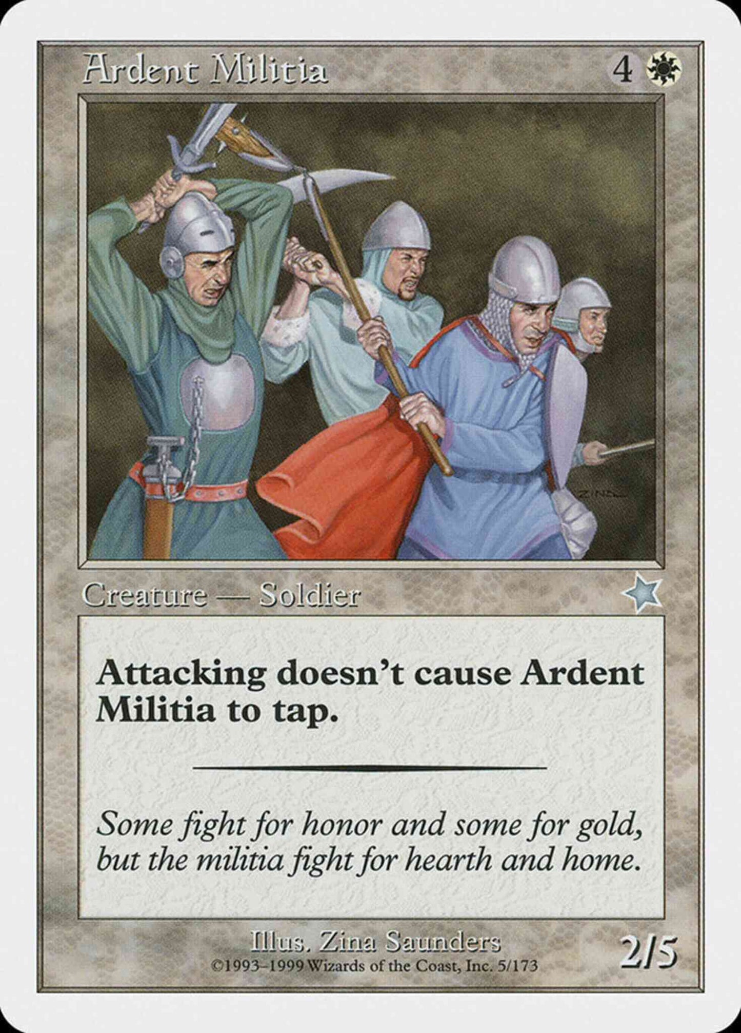 Ardent Militia [5] [Starter 1999] [Non-Foil]