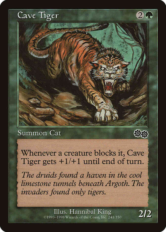 Cave Tiger [241] [Urza's Saga] [Non-Foil]