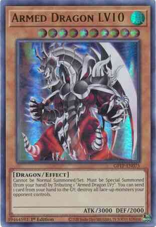 Armed Dragon LV10 - GFTP-EN075 - Ultra Rare - 1st Edition