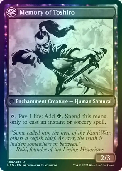 Life of Toshiro Umezawa // Memory of Toshiro [108] [Kamigawa: Neon Dynasty] [Foil]