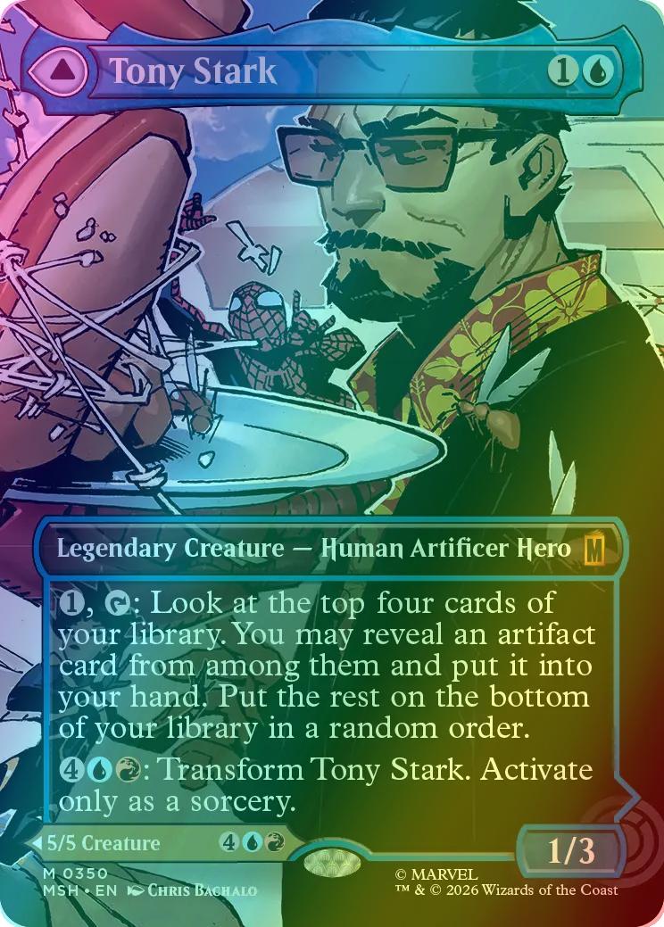 Tony Stark // The Invincible Iron Man [350] [Borderless] [Scene] [Marvel Super Heroes] [Foil]