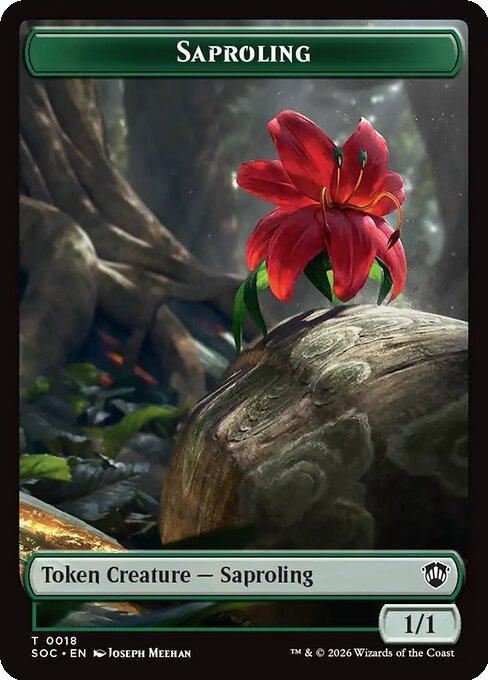 Pest Token (23) // Saproling Token (18) [Secrets of Strixhaven: Commander: Tokens] [Non-Foil]