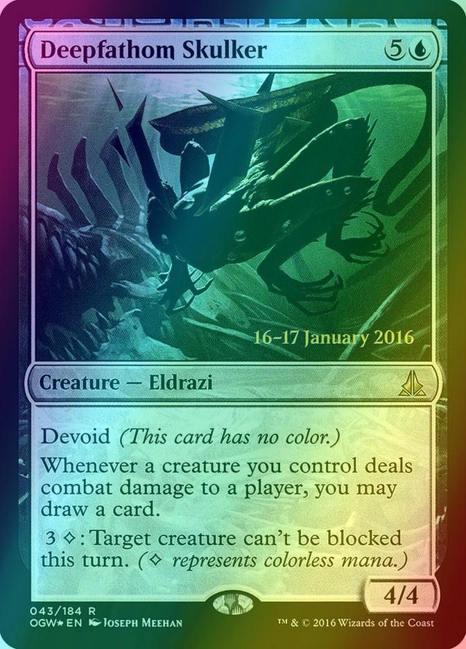 Deepfathom Skulker [43s] [Oath of the Gatewatch Promos] [Foil]