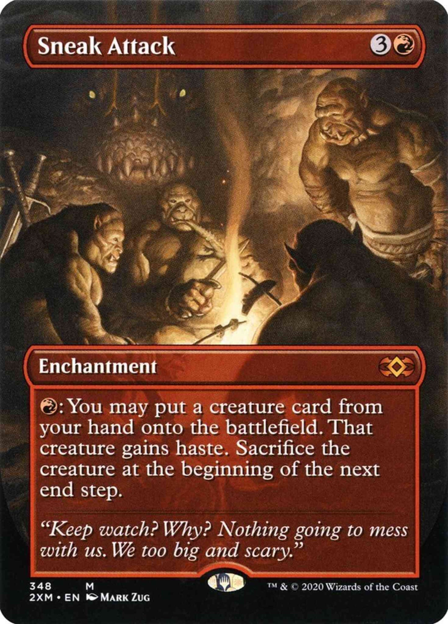Sneak Attack [348] [Borderless] [Double Masters] [Non-Foil]