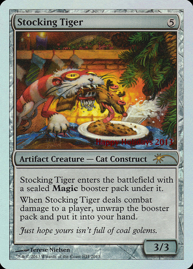 Stocking Tiger [13] [Happy Holidays] [Foil]