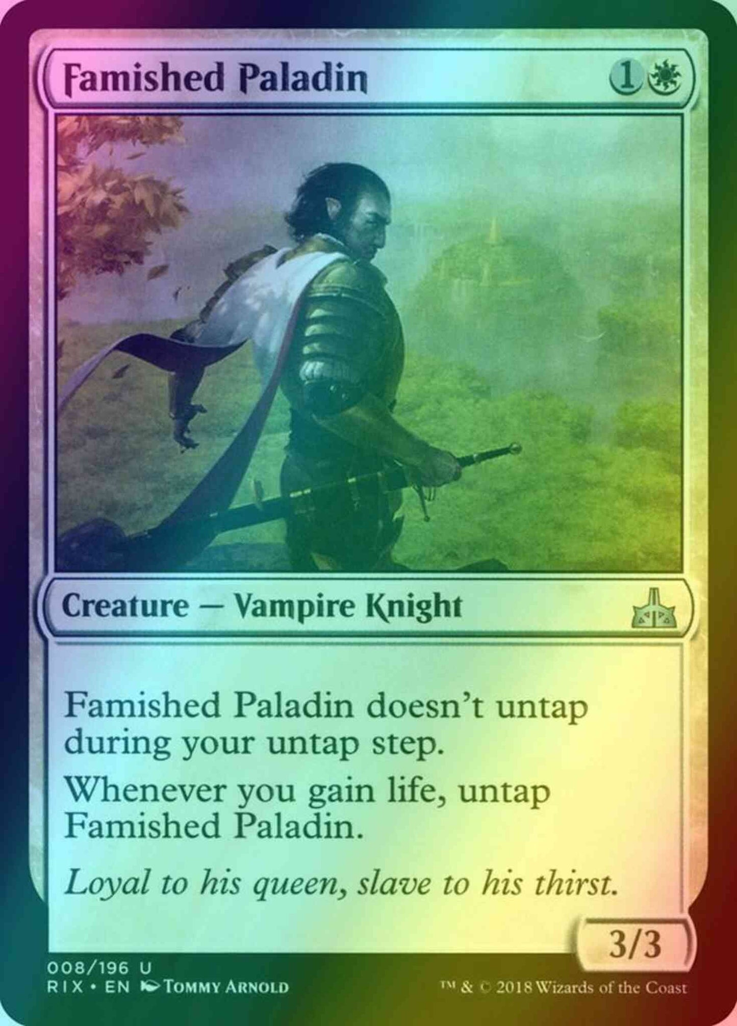 Famished Paladin [8] [Rivals of Ixalan] [Foil]