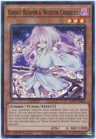 Ghost Reaper & Winter Cherries - Alternate Art - RA03-EN014 - Super Rare - 1st Edition