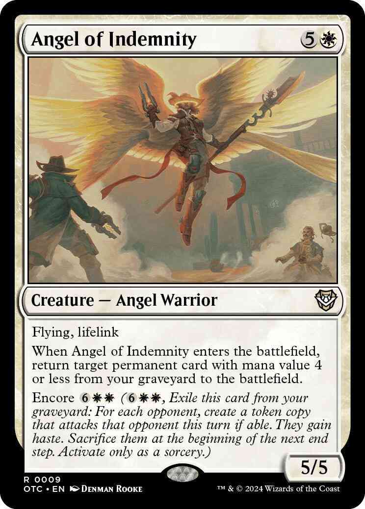 Angel of Indemnity [9] [Outlaws of Thunder Junction: Commander] [Non-Foil]