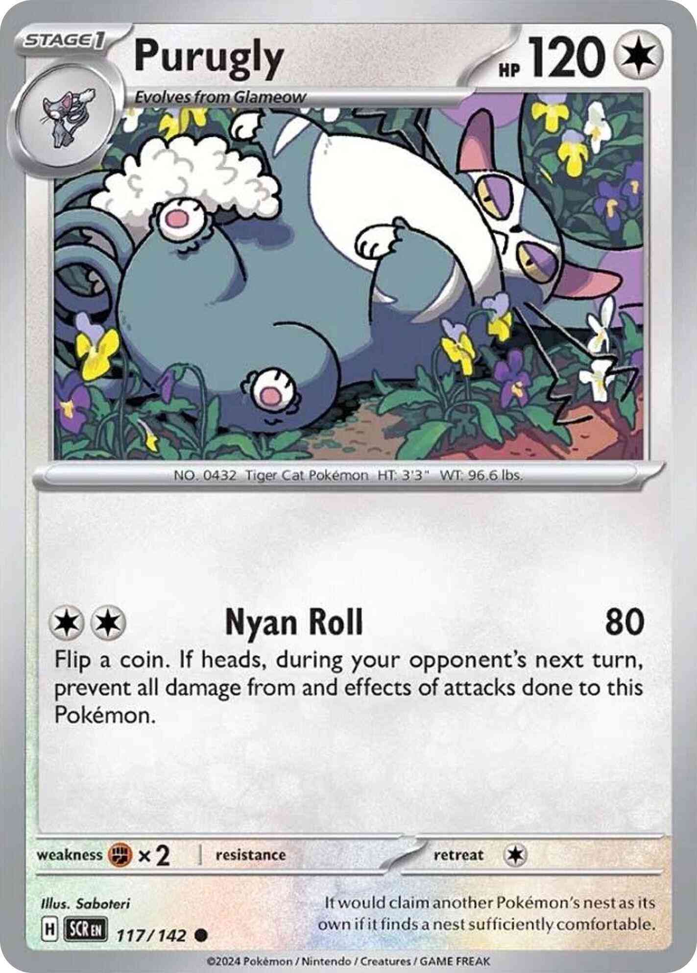 Purugly - 117/142 - Common [sv07-117] [Non-Holo]