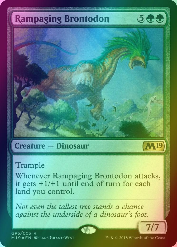 Rampaging Brontodon [GP5] [M19 Gift Pack] [Foil]