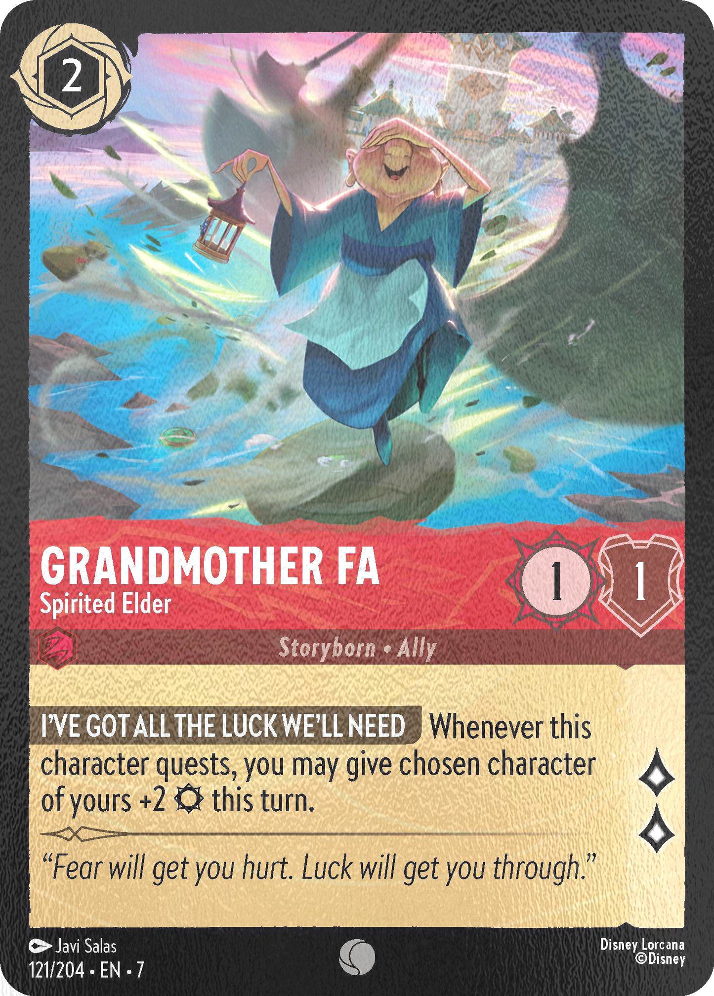 Grandmother Fa - Spirited Elder - 121/204 [Archazia's Island] [Cold Foil]