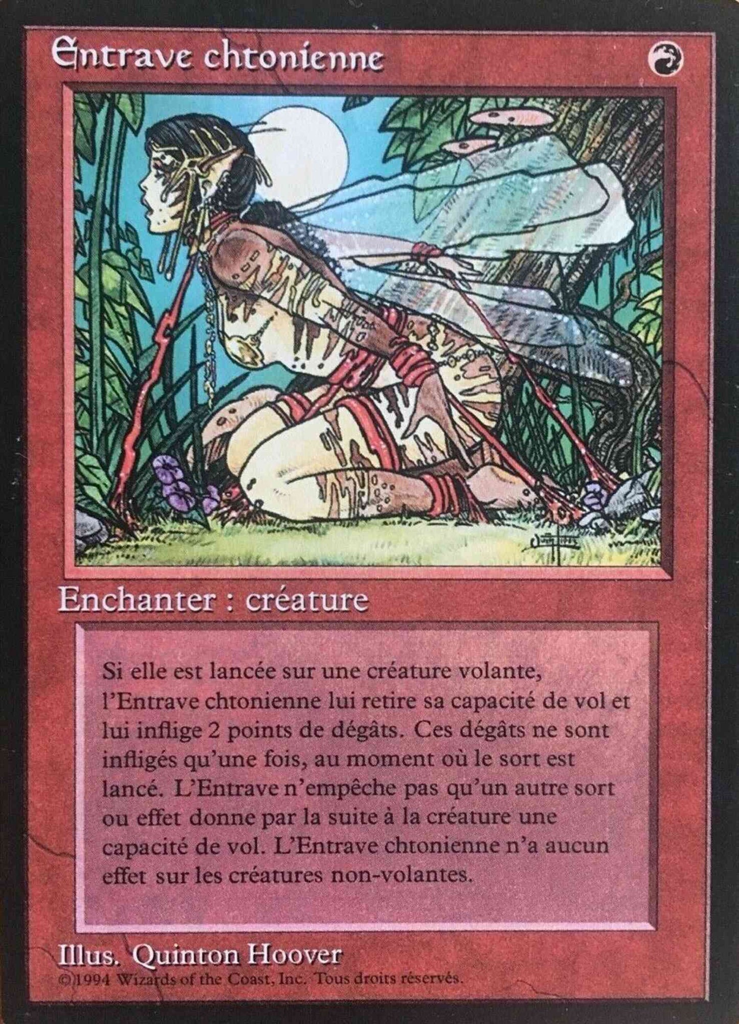 Earthbind - French [147] [Foreign Black Border: French] [Non-Foil]