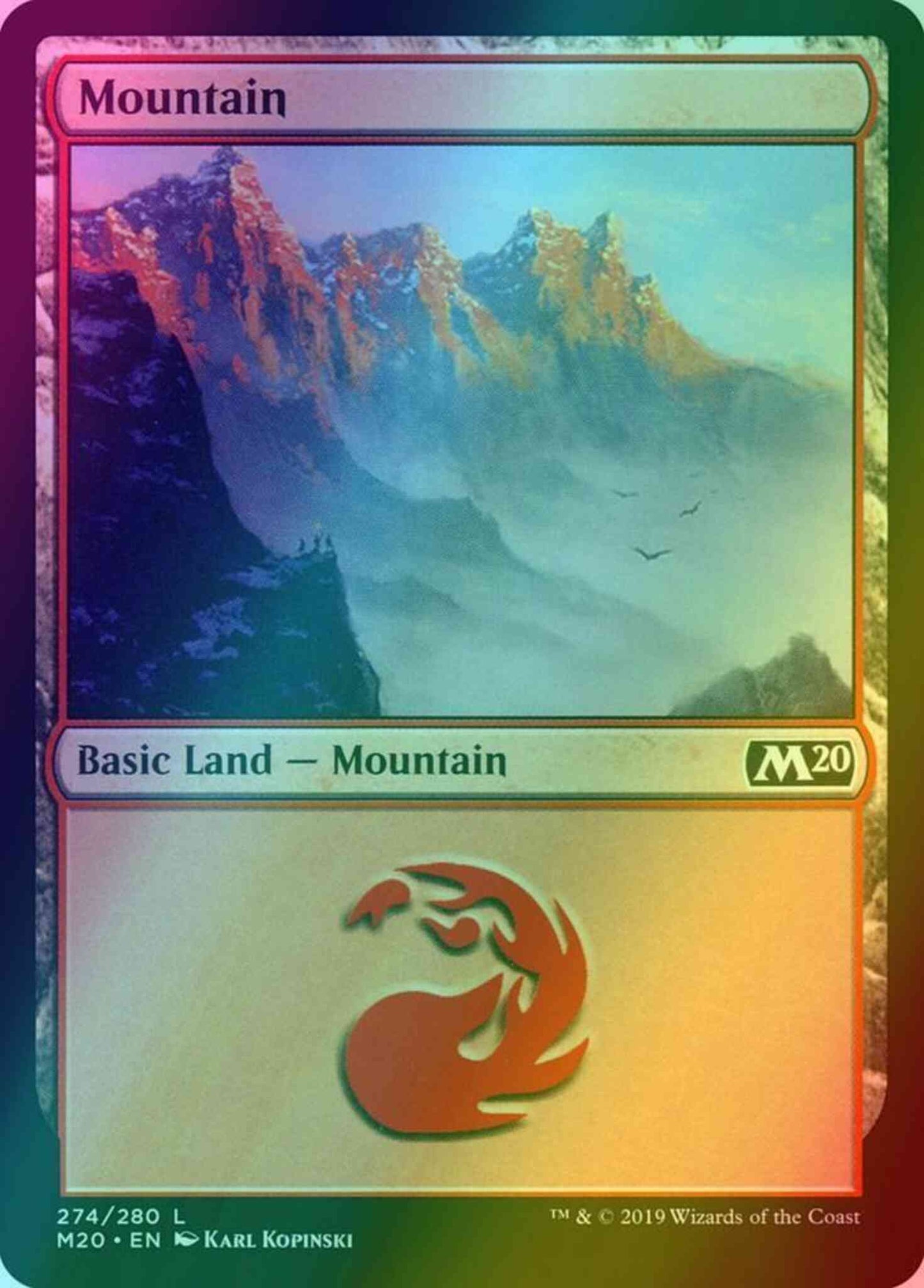 Mountain [274] [Core Set 2020] [Foil]