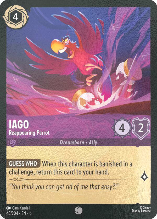 Iago - Reappearing Parrot - 45/204 [Azurite Sea] [Cold Foil]