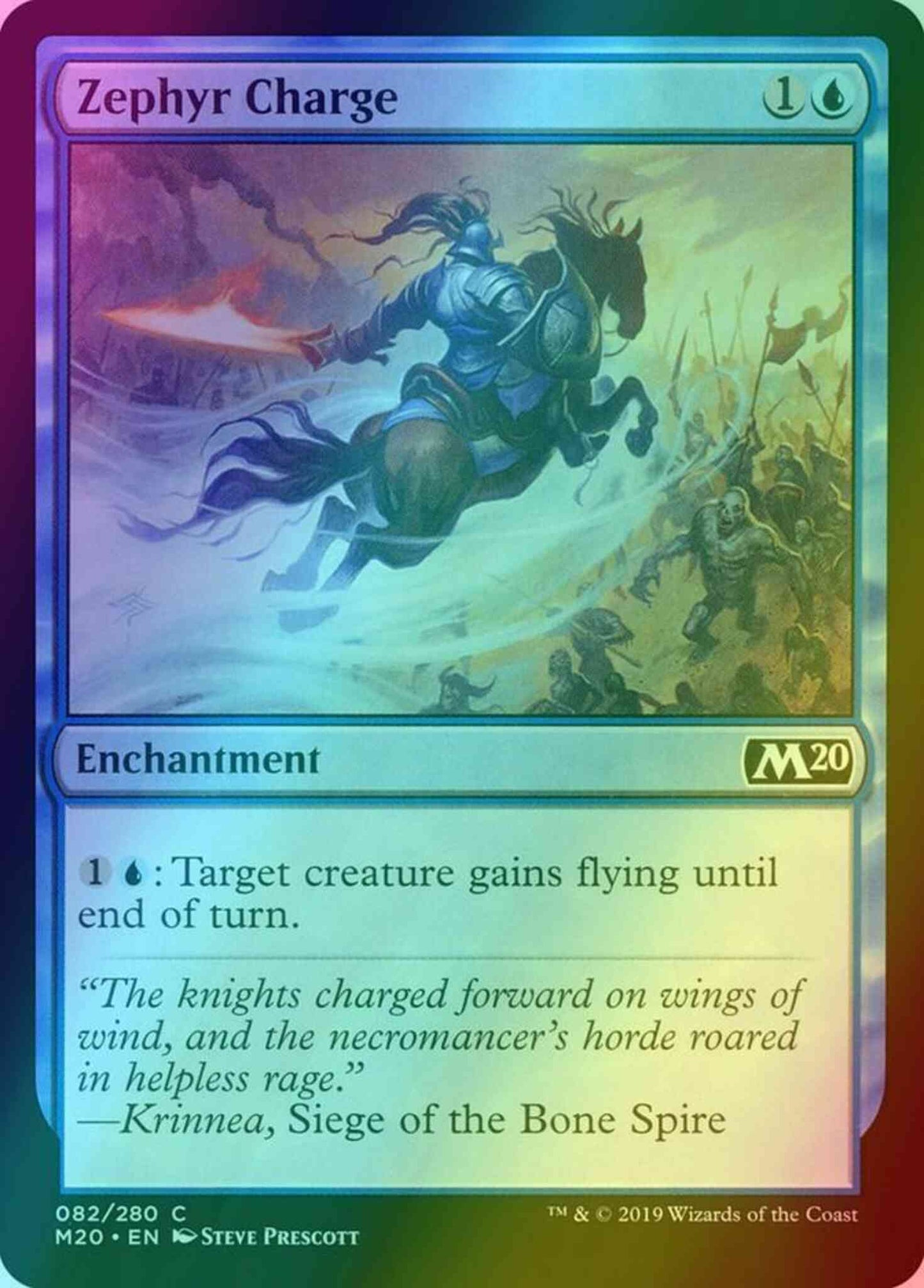 Zephyr Charge [82] [Core Set 2020] [Foil]