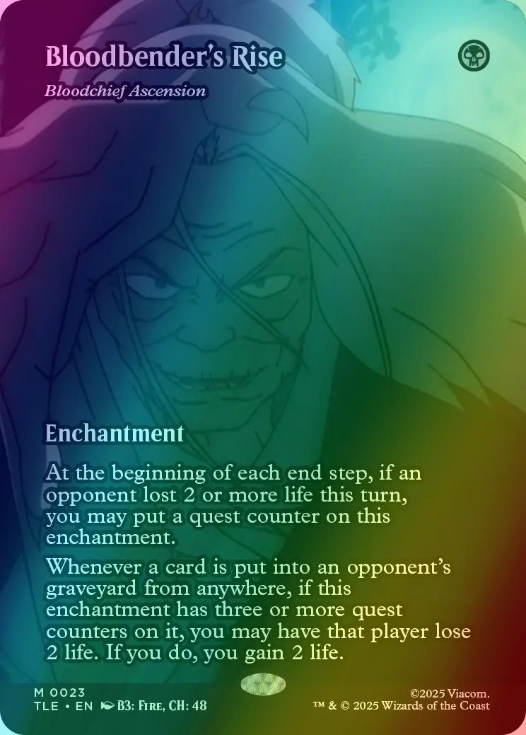 Bloodbender's Rise - Bloodchief Ascension [23] [Borderless] [Source Material] [Avatar: The Last Airbender Eternal] [Foil]