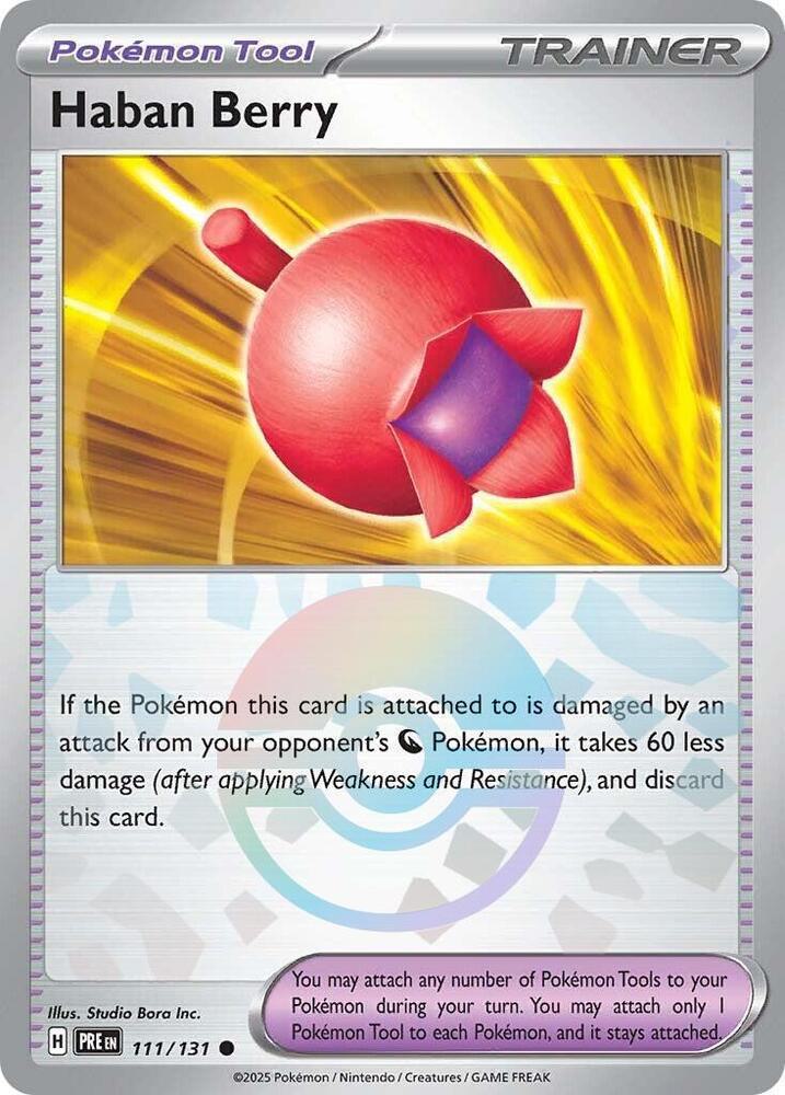 Haban Berry - Poké Ball Pattern - 111/131 - Common [sv085-111] [Reverse Holo]