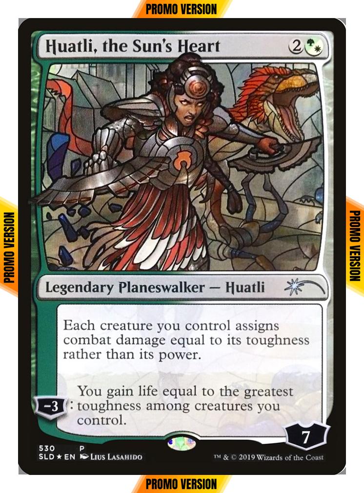 Huatli, the Sun's Heart [0530] [Stained Glass] [Secret Lair Drop] [Foil]