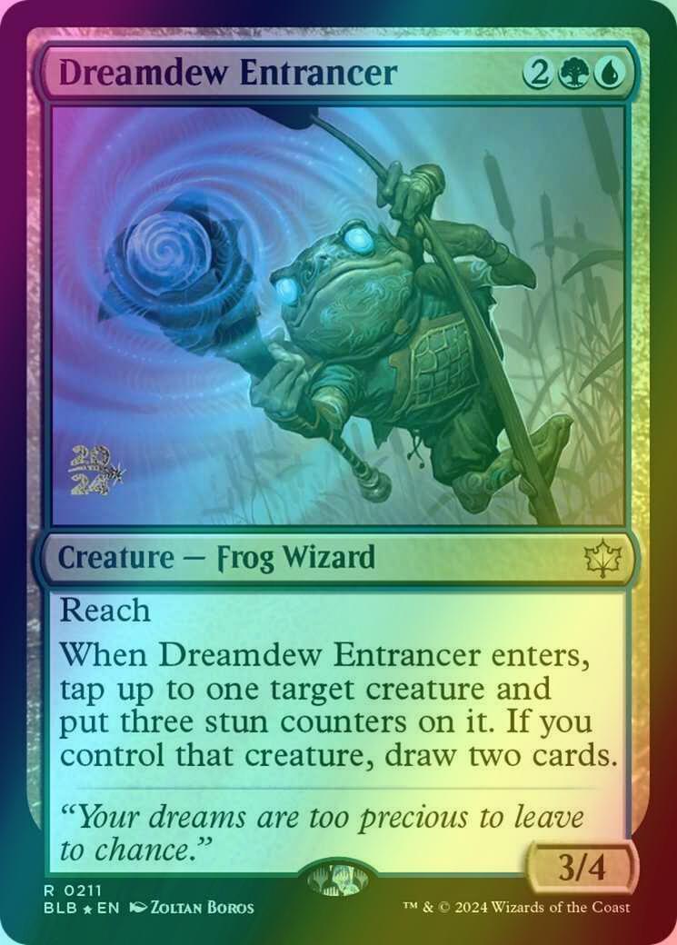 Dreamdew Entrancer [211s] [Prerelease] [Bloomburrow: Promos] [Foil]