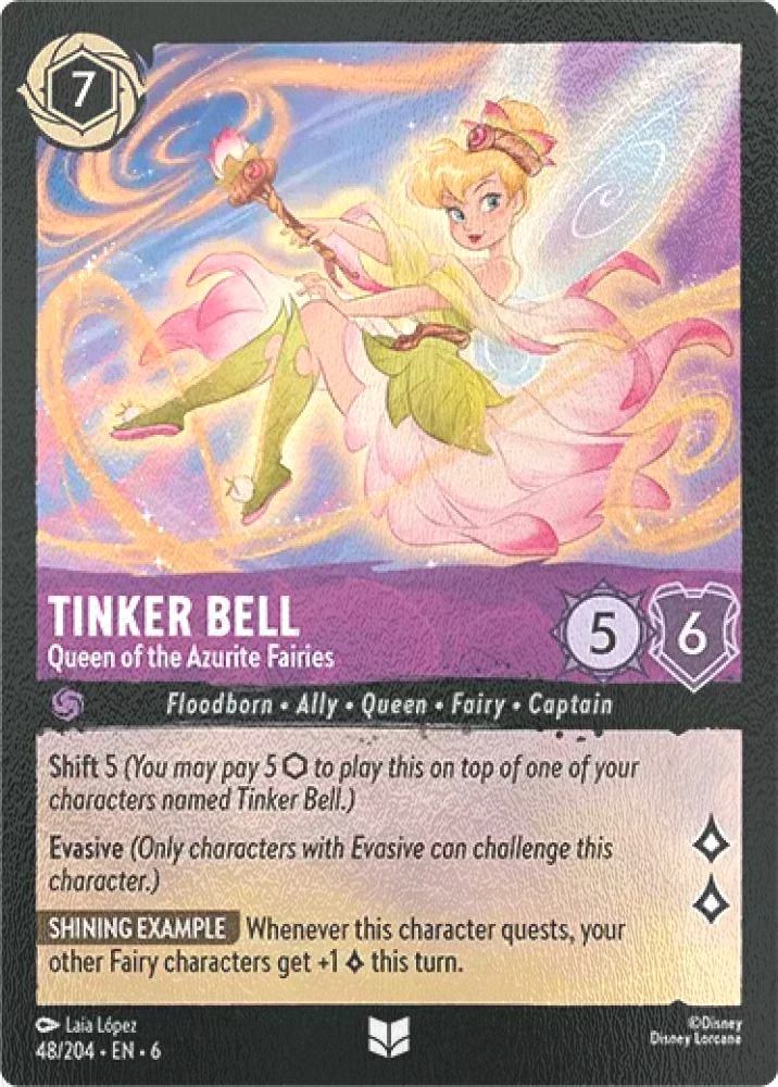 Tinker Bell - Queen of the Azurite Fairies - 48/204 [Azurite Sea] [Cold Foil]