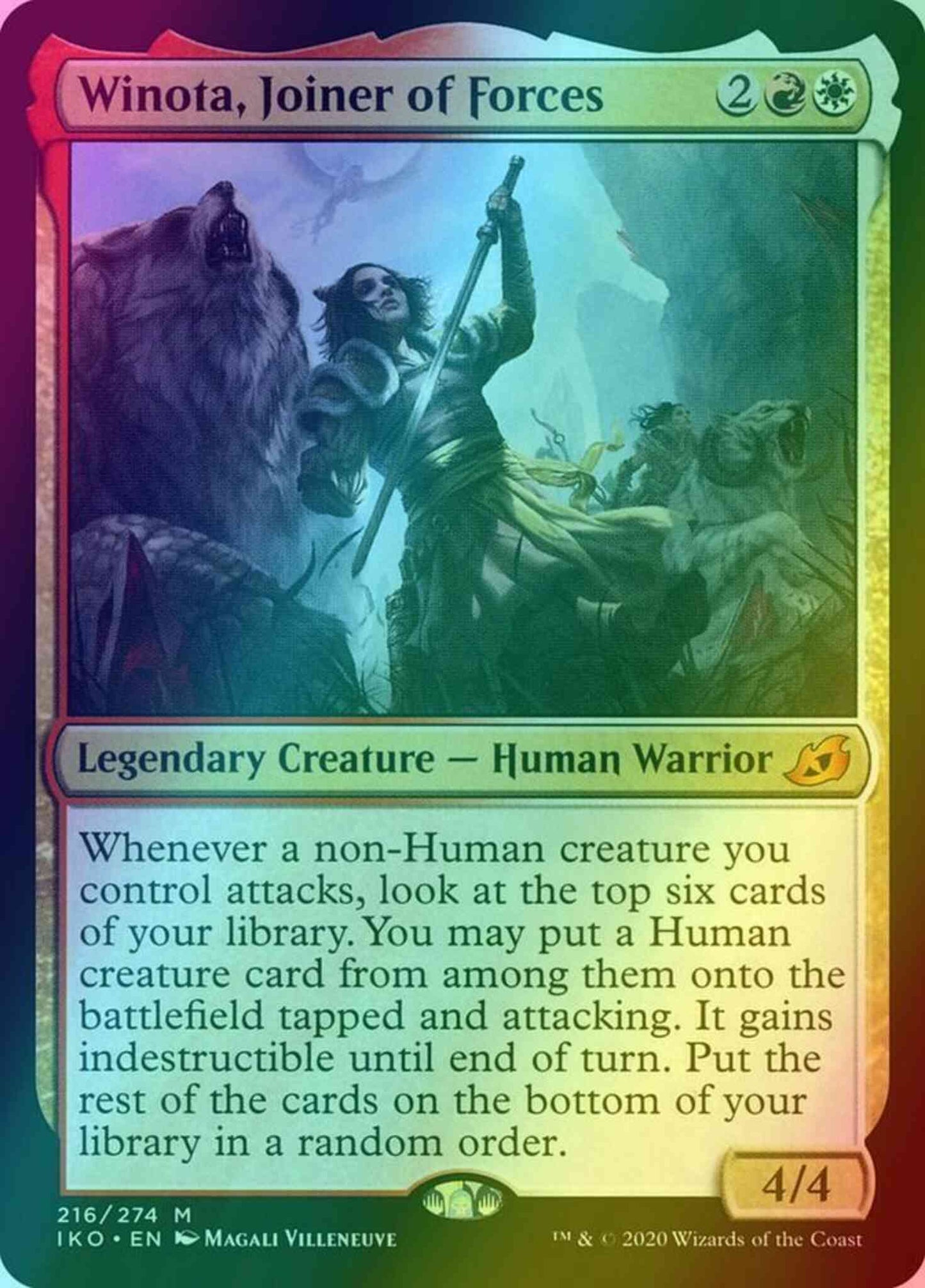 Winota, Joiner of Forces [216] [Ikoria: Lair of Behemoths] [Foil]
