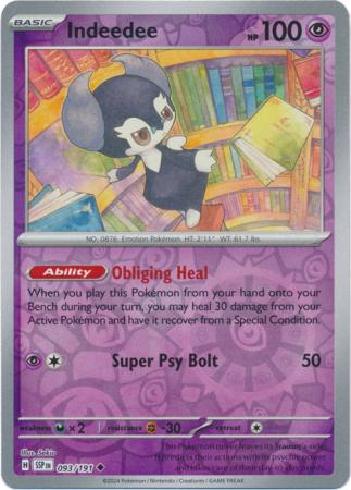 Indeedee - 093/191 - Uncommon [sv08-093] [Reverse Holo]