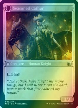 Ambitious Farmhand // Seasoned Cathar [2] [Innistrad: Midnight Hunt] [Foil]