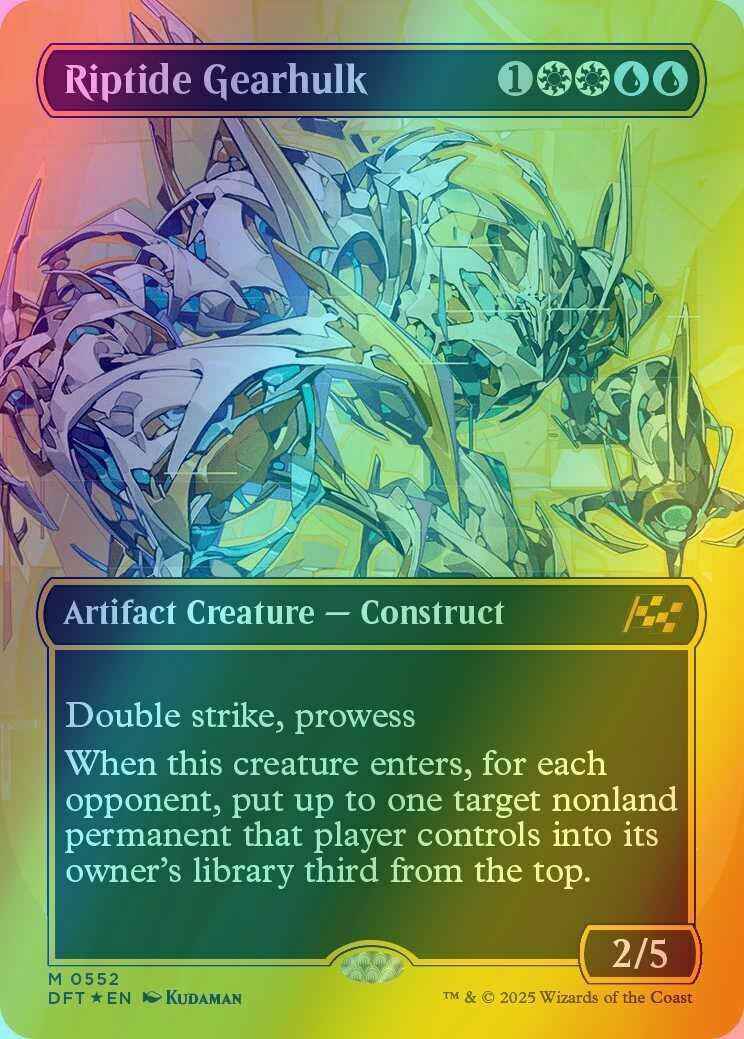 Riptide Gearhulk [552] [Borderless] [Graffiti] [Aetherdrift] [First-place Foil]