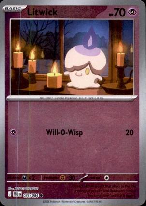 Litwick - 036/084 - Common [me05-036] [Reverse Holo]
